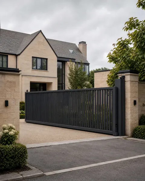 Vertical slat cantilever product showcase